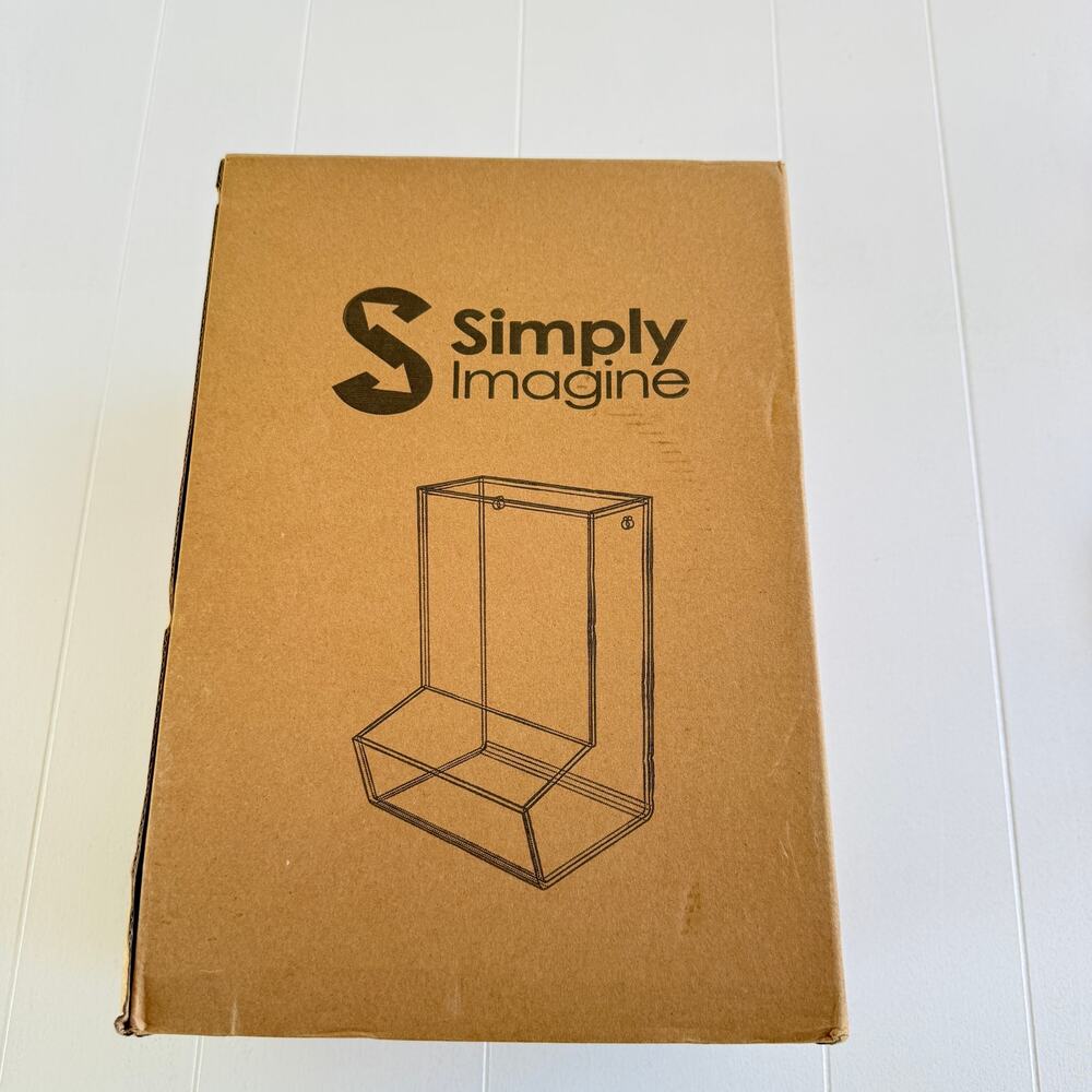 SimplyImagine Acrylic Dispenser Clear Wall Mount Storage Bin